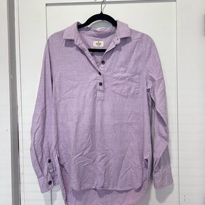 Marine Layer Light Purple Button-Down Shirt